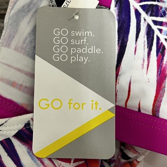 NWT GO by Gossip Palm Dazed Strappy-Back Bralette Bikini Top SizeSmall Athletic - Picture 12 of 12